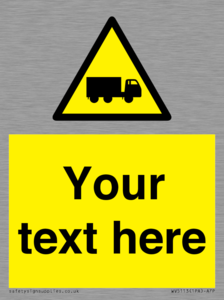 Custom Lorry Hazard Sign